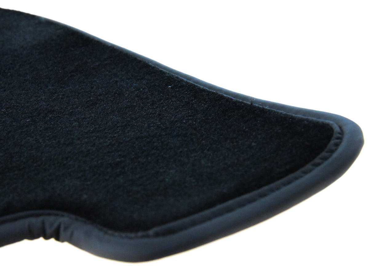 Porsche 964 993 1988-97 LHD Black Velour Floor Mat Set with Heel Protector 96455101200 partworks