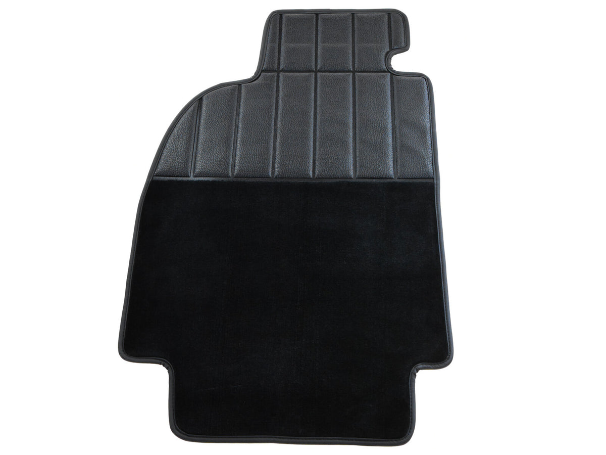 Porsche 964 993 1988-97 LHD Black Velour Floor Mat Set with Heel Protector 96455101200 partworks