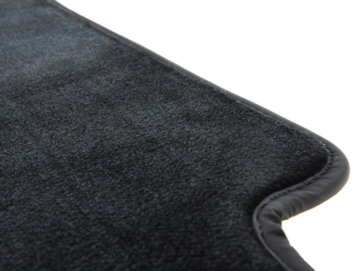 Porsche 964 993 1988-97 LHD Black Velour Floor Mat Set with Heel Protector 96455101200 partworks