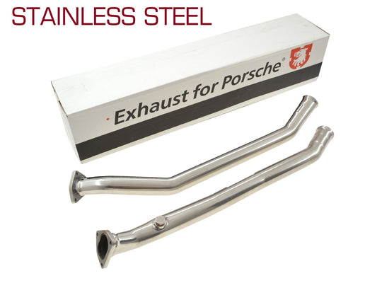 Porsche 993 1993-97 Bischoff Stainless Steel Cat Delete Cross Pipes Motorsport 99311321316 JP Dansk