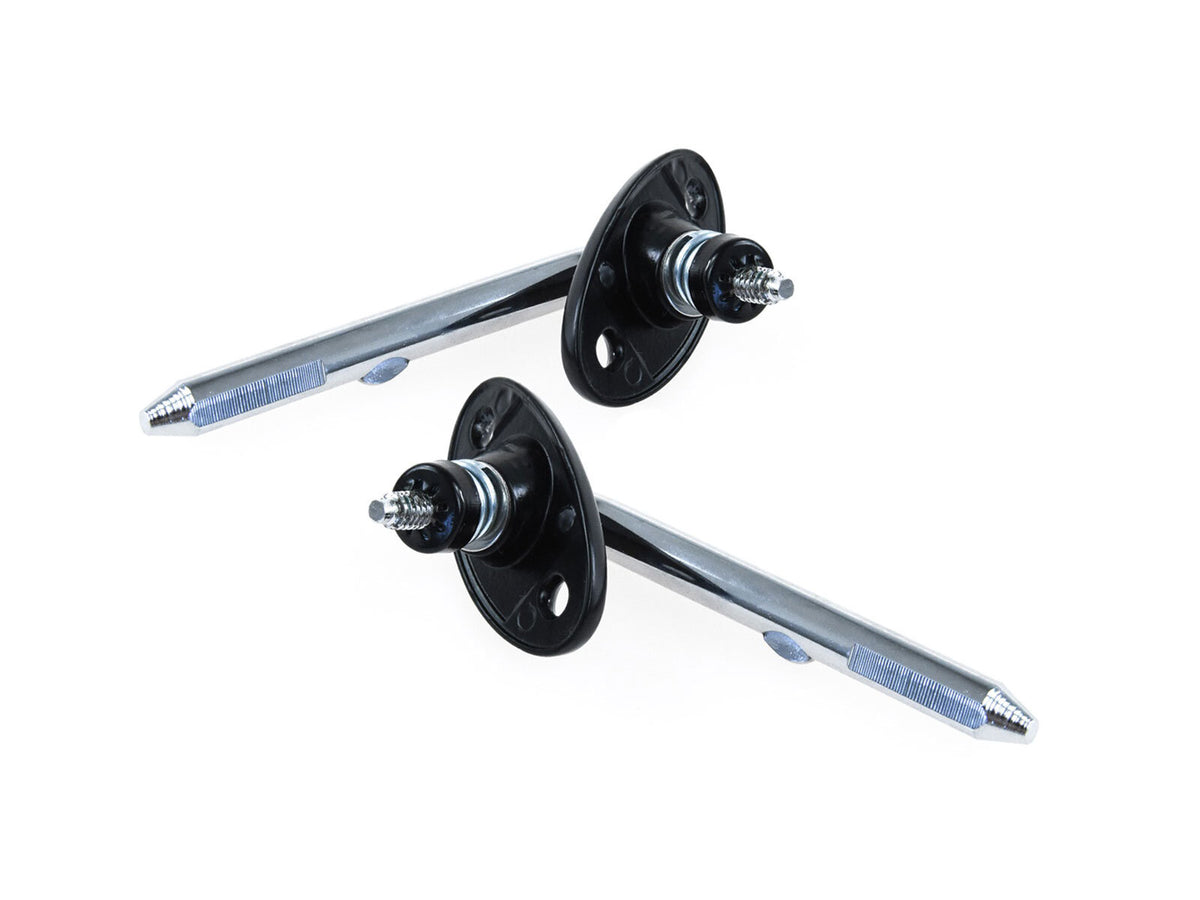 Porsche 911 912E 964 993 1970-95 Coupe Outer Sun Visor Bracket Pair Aluminium 96473132001 partworks