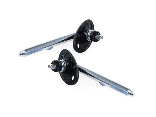 Porsche 911 912E 964 993 1970-95 Coupe Outer Sun Visor Bracket Pair Aluminium 96473132001 partworks
