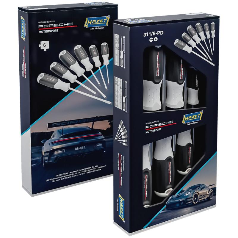 Porsche Motorsport – Racing Tool Line ∙ 6-pieces HAZET Screwdriver set