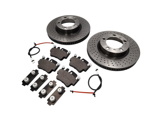 Porsche Boxster 986 S Front brakes discs and pads kit. Brembo. 99635140501