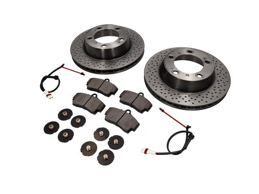 Porsche Boxster 986 S Rear brake discs and pads kit. Brembo. 98735240300