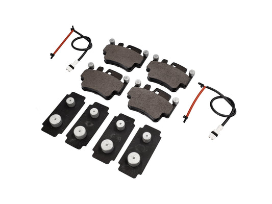 Porsche Boxster 986 S 3.2L (1999 - 2004) Front brake pads, shims and sensors kit.  Brembo