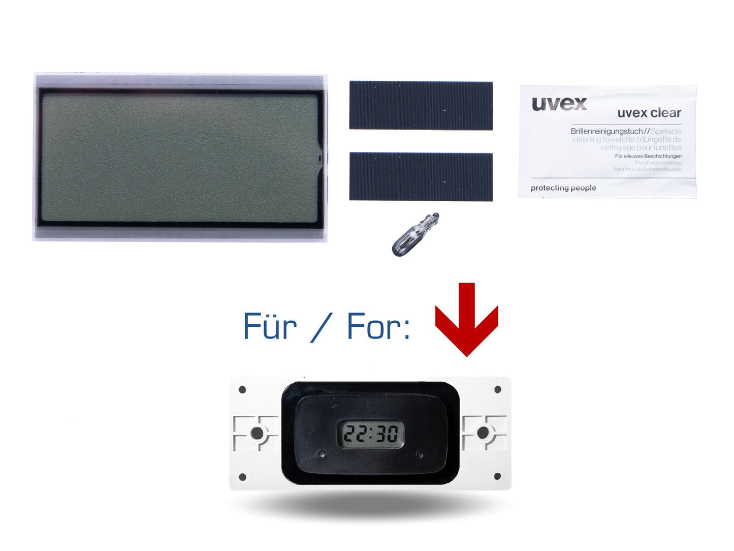 Porsche - 928 S4/GT - Digital Clock LCD Display - 92864170103