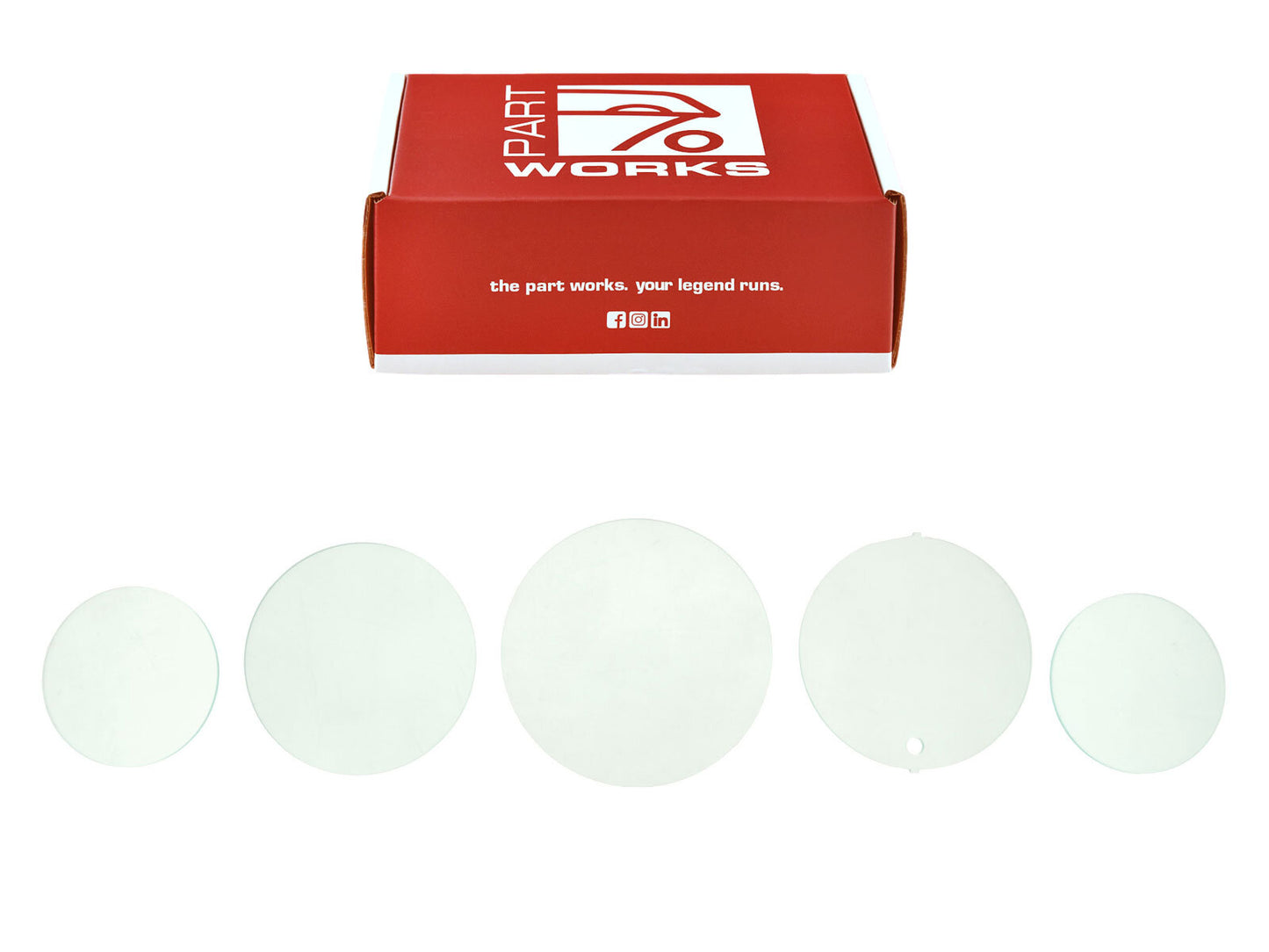 Porsche - 964 & 993 - 1989-1998 - Instrument Lens Set without On-Board Computer - 964641103X